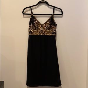 Sue Wong beaded bust black dress